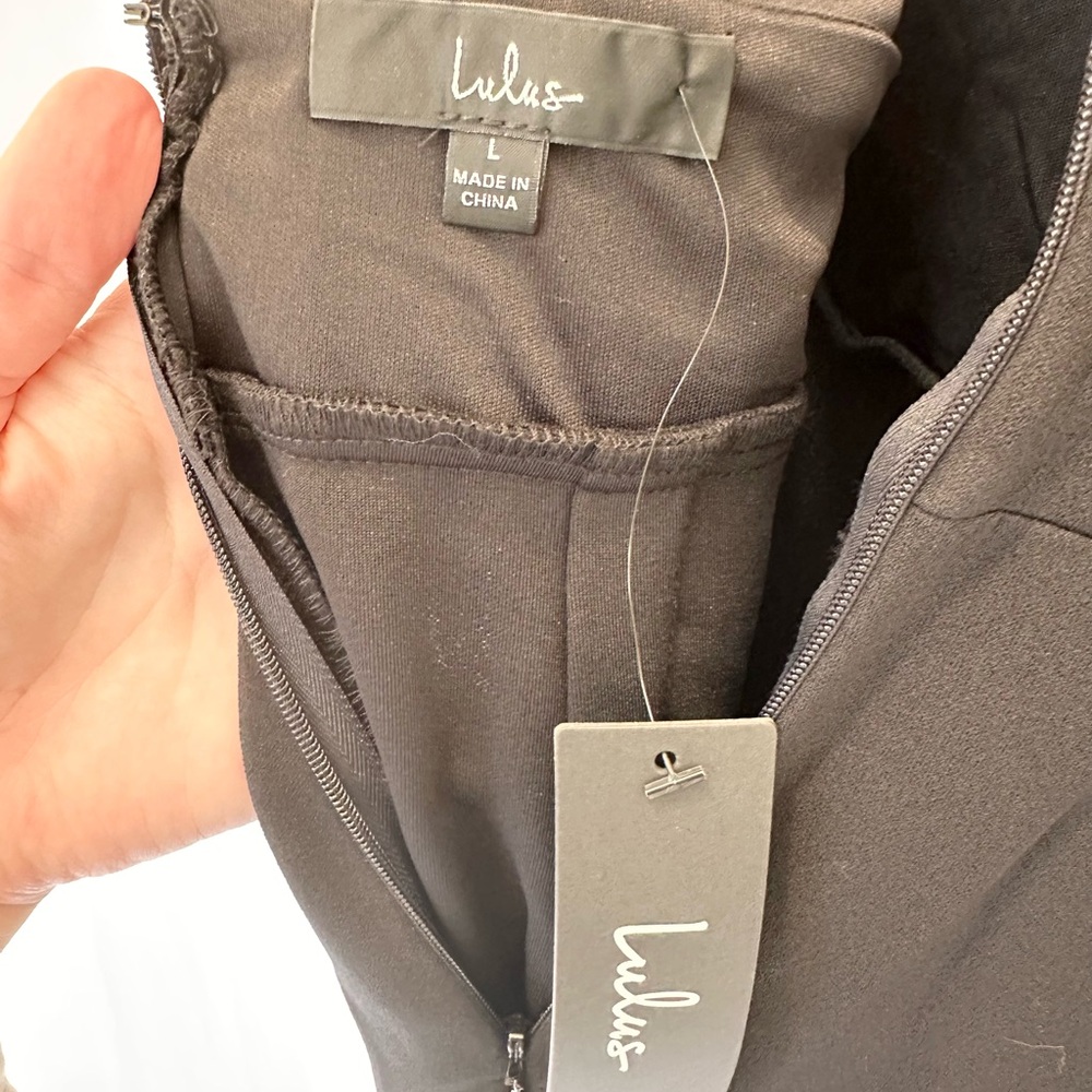 Lulu's Black Ruffled Jumpsuit - Picture 6 of 6